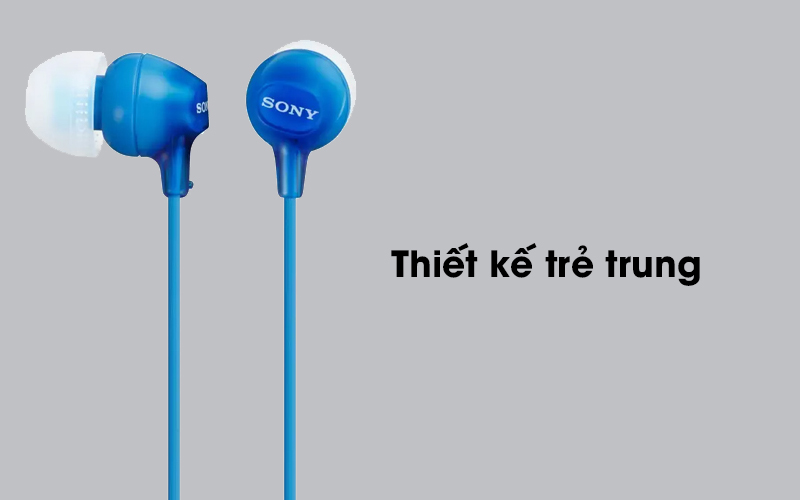 Tai nghe EP Sony MDR-EX15AP với thiết kế gọn nhẹ
